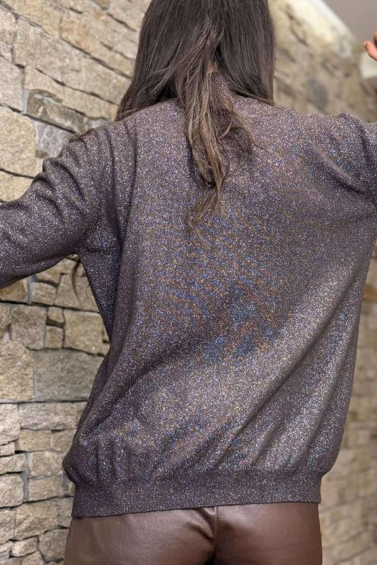 Tallulah Soft Stretch Sparkle Skim Knit Chocolate